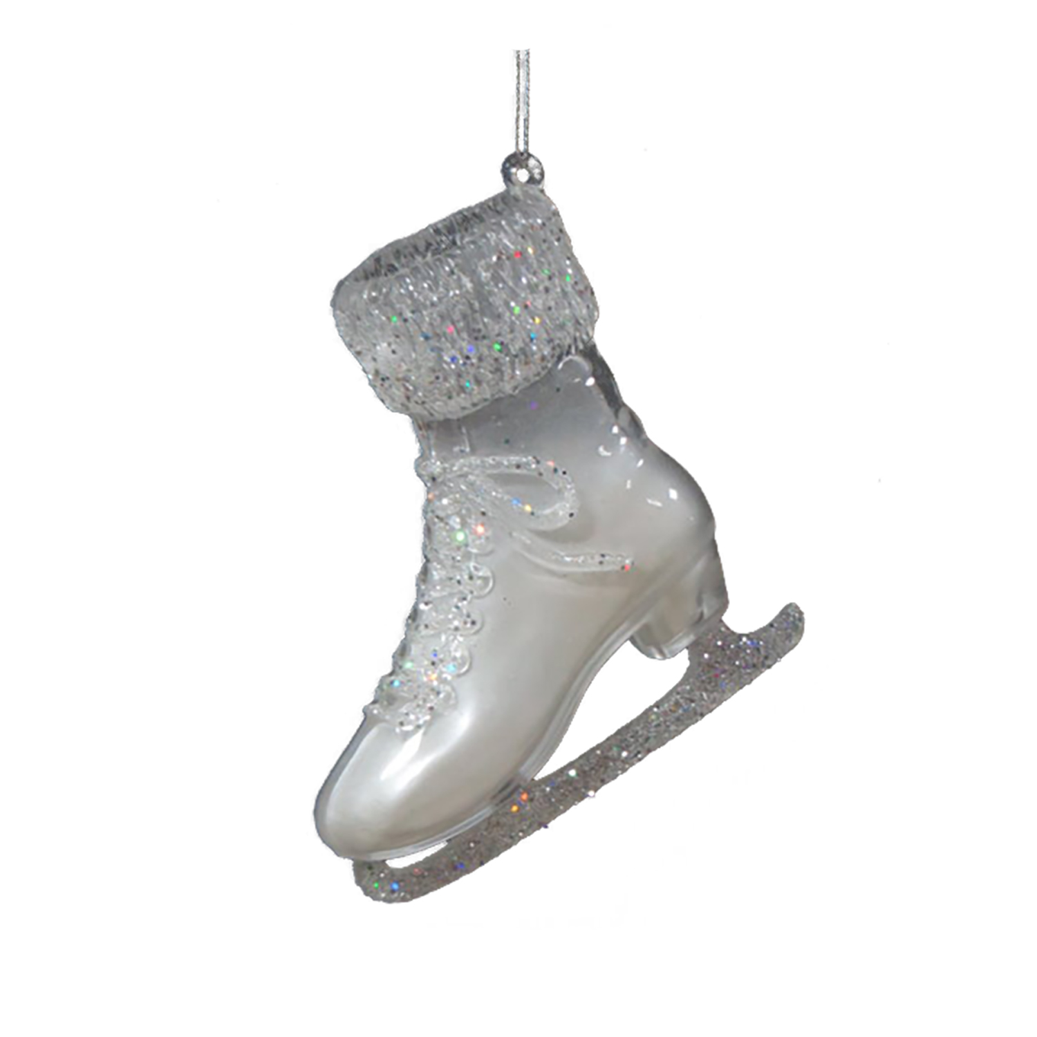 ORN CLEAR PEARL ICE SKATE 5