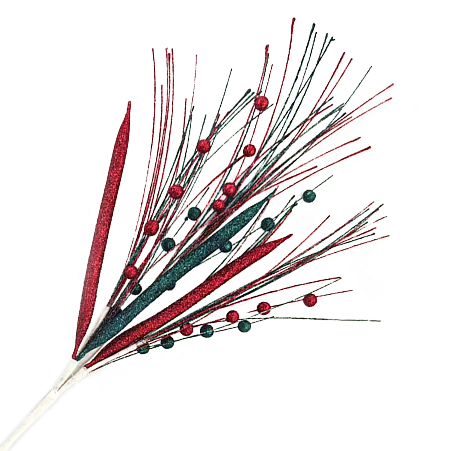 SPRAY GRASS/ BERRIES /LEAVES 27.5" RED/ EMERALD GREEN Christmas Forever