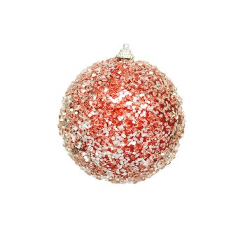 BALL GLITTER & ICE 110MM RED