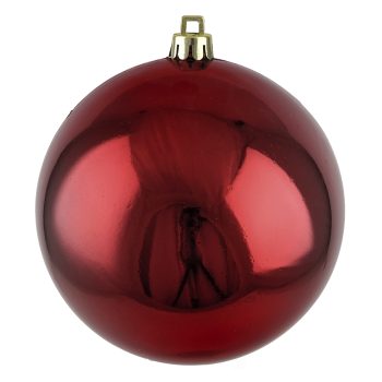 BALL 90MM SHINY CRANBERRY