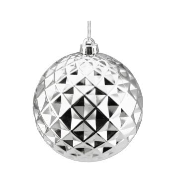 BALL DIAMOND CUT 150MM SHINY SILVER
