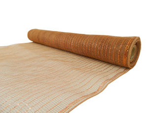 DECOR MESH 21" X 10 YDS COPPER SPARKLE