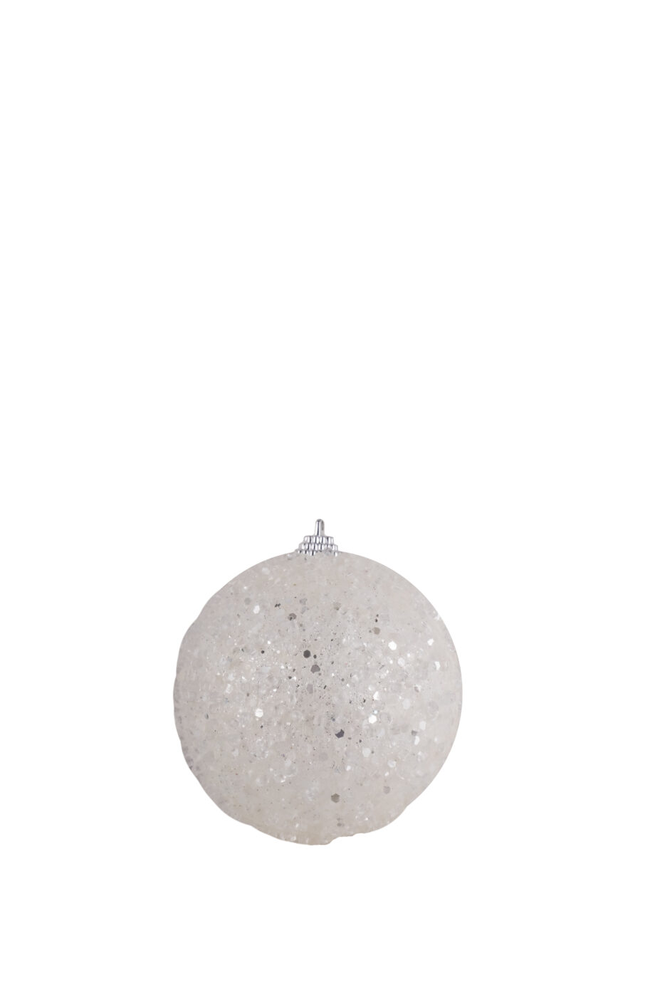 BALL GLITTER & ICE 90MM WHITE