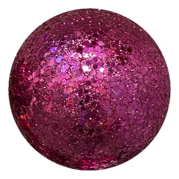 BALL GLITTER 100MM FUCHSIA