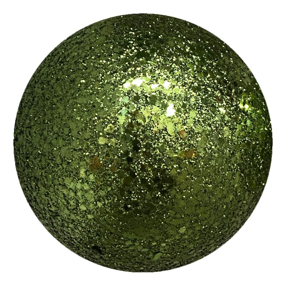 BALL GLITTER 120MM DARK GREEN