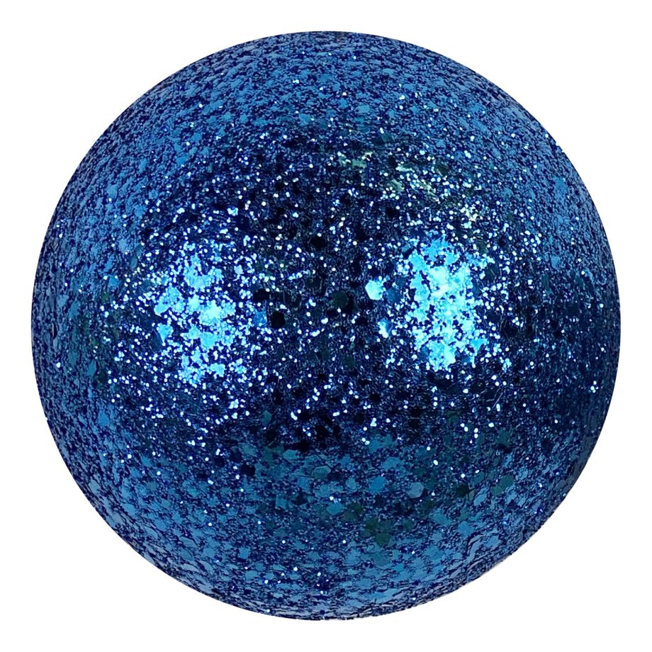 BALL GLITTER 120MM WINTER BLUE