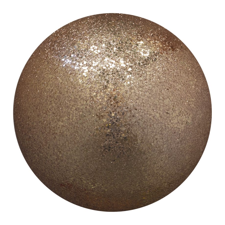 BALL GLITTER 200MM LIGHT COPPER