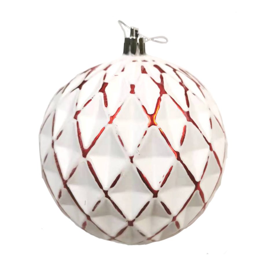 BALL DIAMOND LOOK 150MM WHITE/ RED