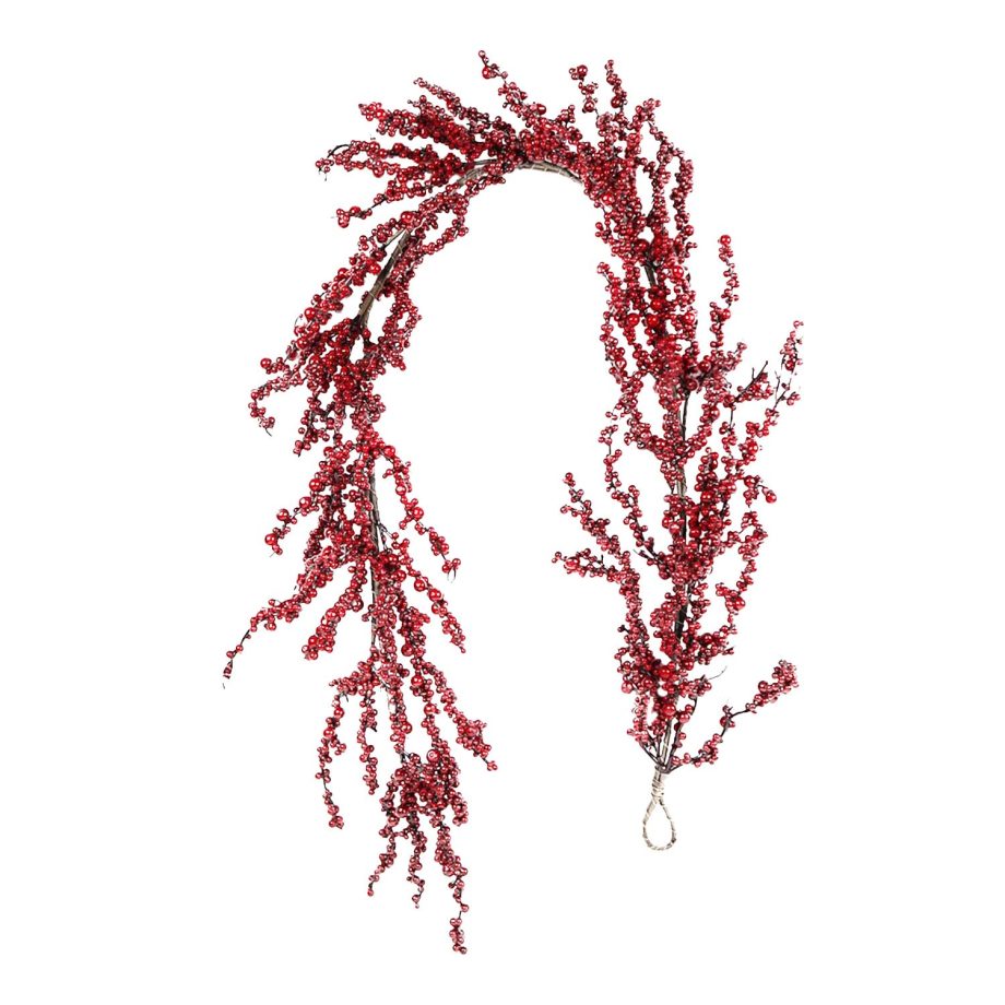 GARLAND BERRY 60" RED BERRY TWO-TONE