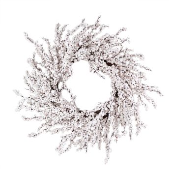 WREATH BERRY 20" WHITE SNOW BERRY