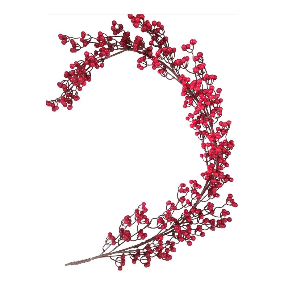 GARLAND BERRY 59" RED CLUSTER BERRY