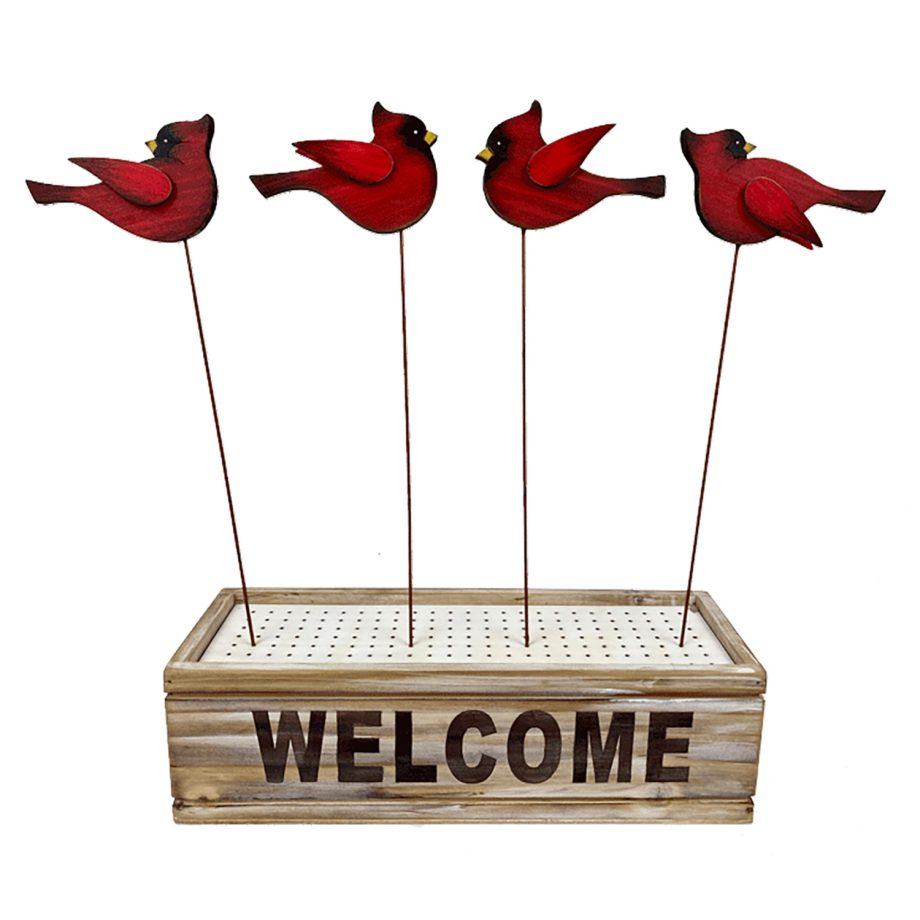 PICK WOODEN CARDINAL 11.2" W/DISPLAY BOX 4 ASST.