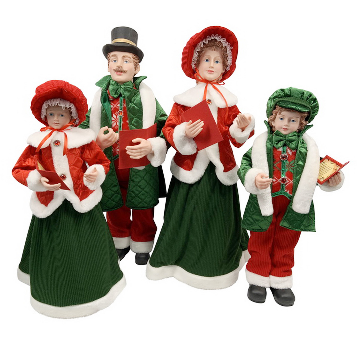 Christmas Caroler Family 
