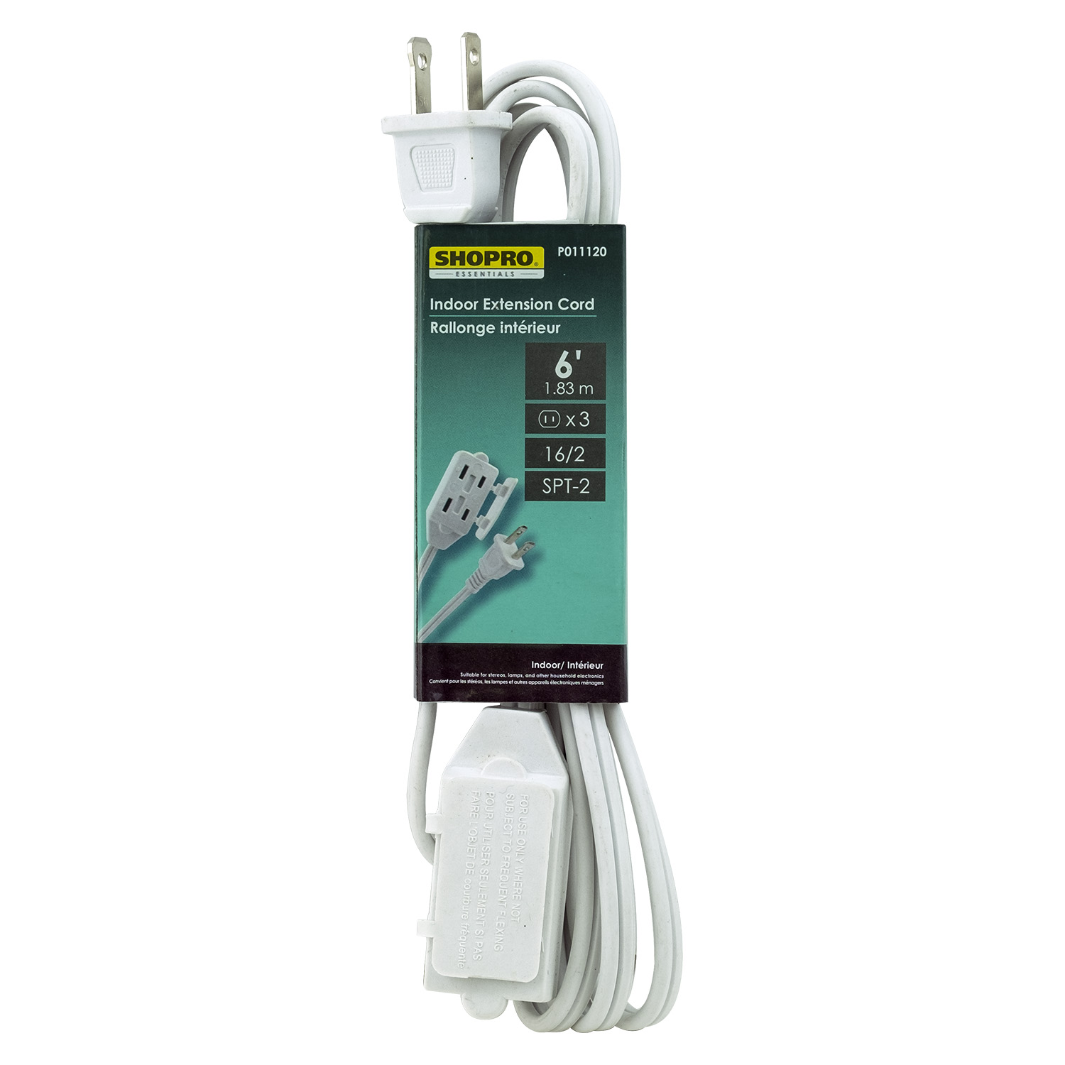 EXT. CORD I/D 6' 3OUTLET EXTENSION CORD Christmas Forever