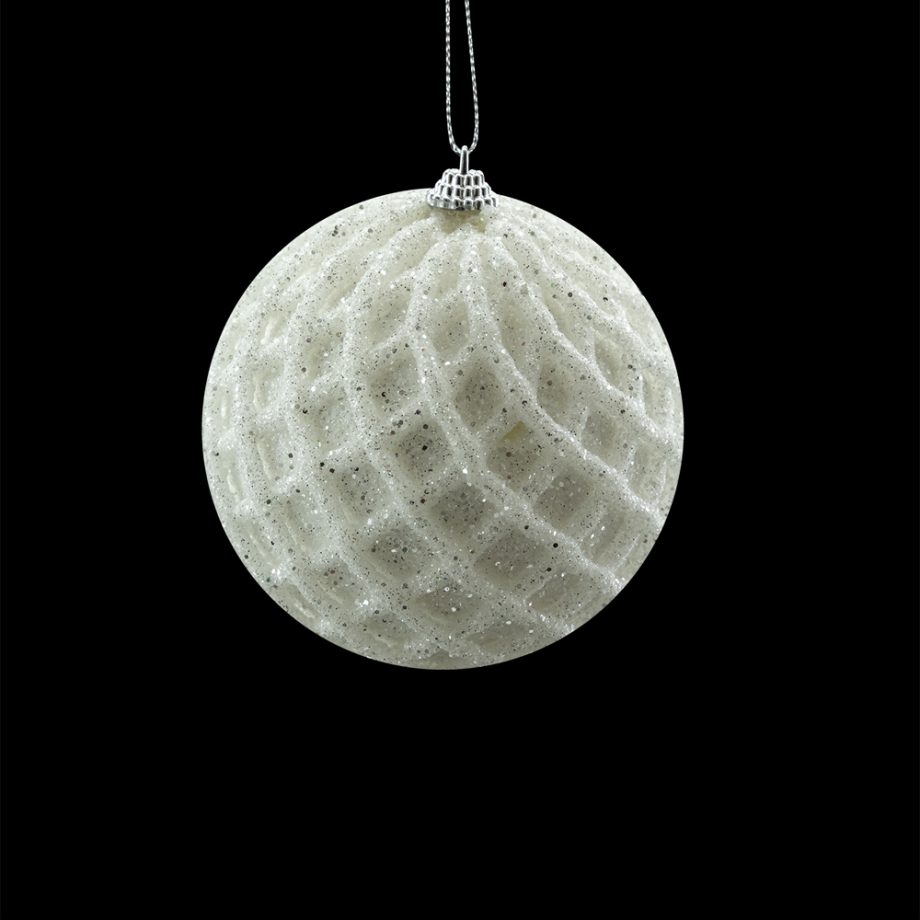 BALL WHITE 110MMW/NETTING & GLTR.
