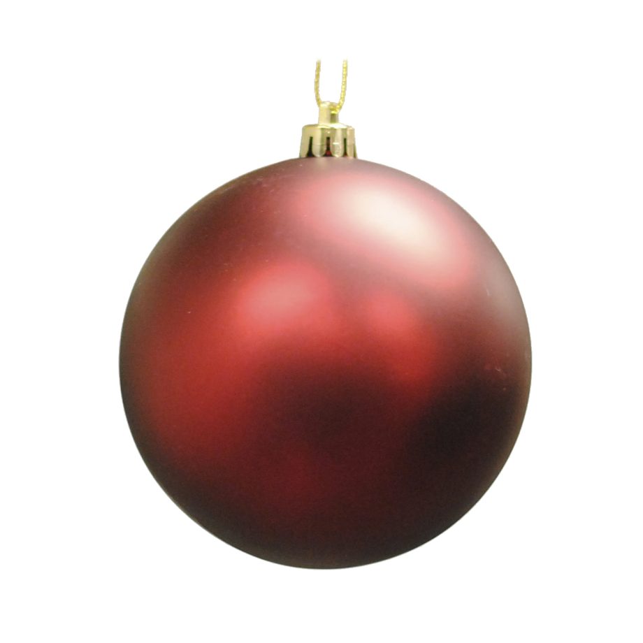 BALL 150MM/6" MATTE CRANBERRY