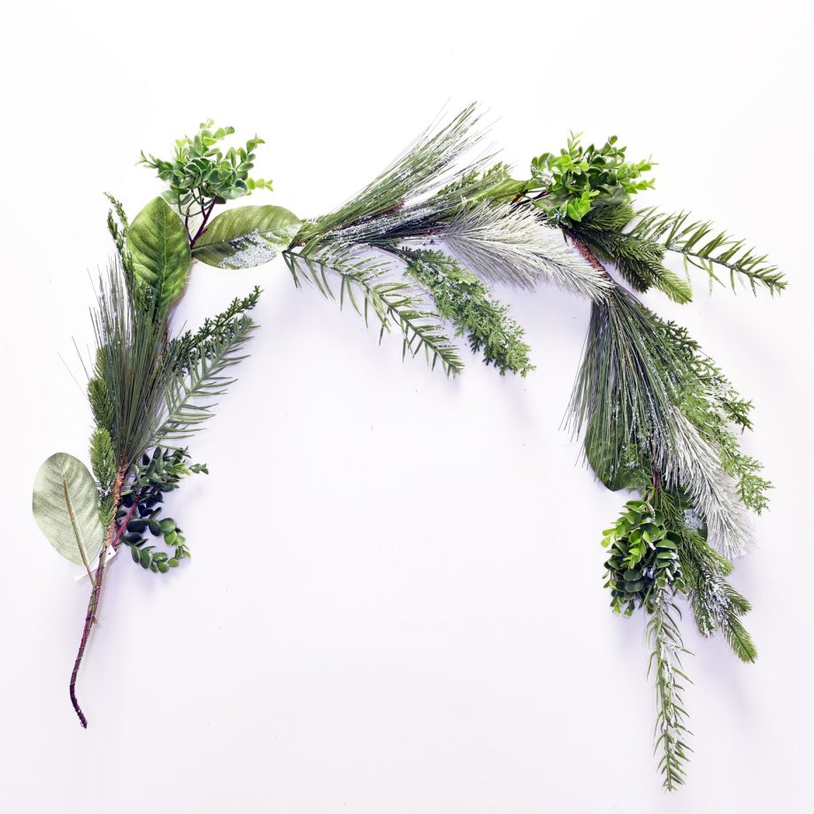 GARLAND PINE 60" MIXED NEEDLE PINE W/ GREEN LEAVES