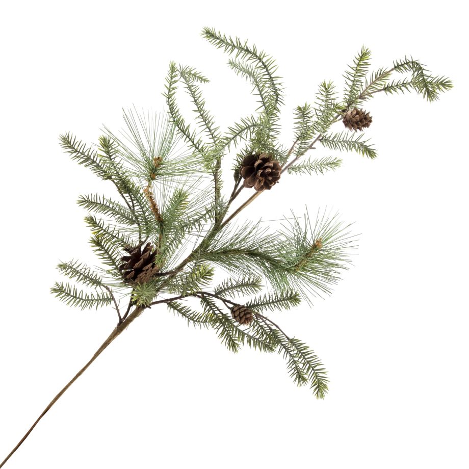 SPRAY PINE 31" PINE NEDLE W/ MINI CONES