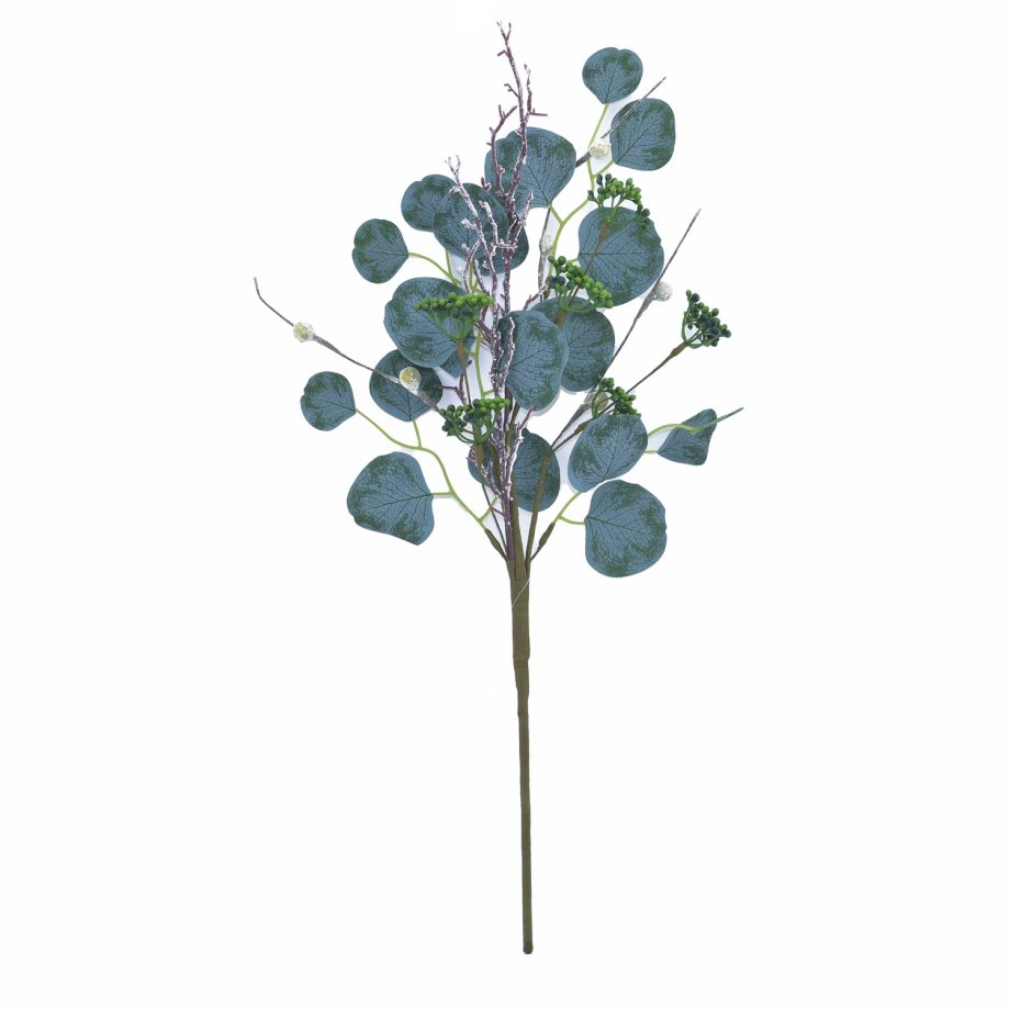 SPRAY GRN LEAVES 24" EUCALYPTUS W/ TWIGS
