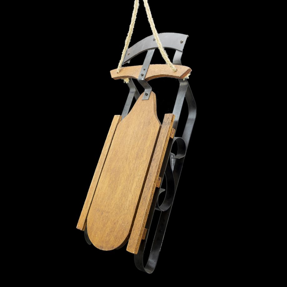 SLEIGH WOOD/METAL 20"