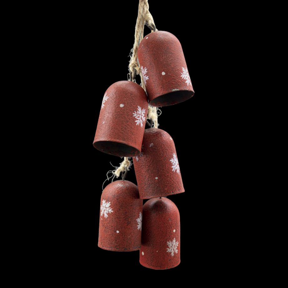 BELL RED 14.5" X5 DOOR HANGER ANTIQUE FINISH
