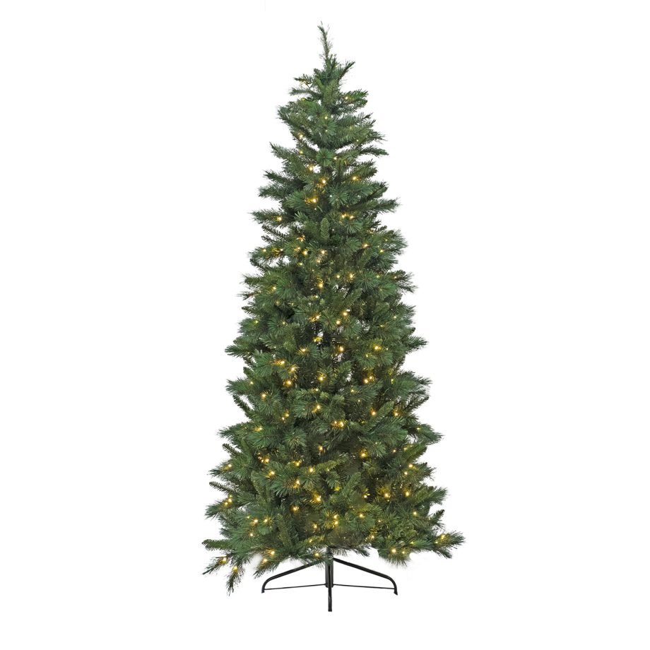 TREE SLIM PVC PINE 4'/194T 120-LED WARM WHITE LIGHTS