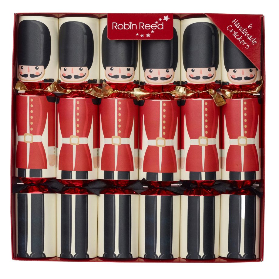 CHRISTMAS CRACKER PREMIUM 6PCx12" LONDON GUARDS WITH PICCADILLY GIFT INSIDE