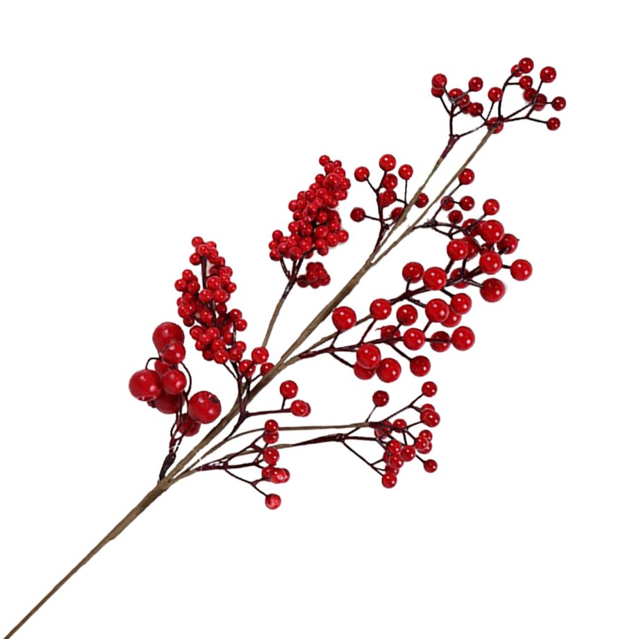 SPRAY BERRY 28" RED MIXED BERRIES
