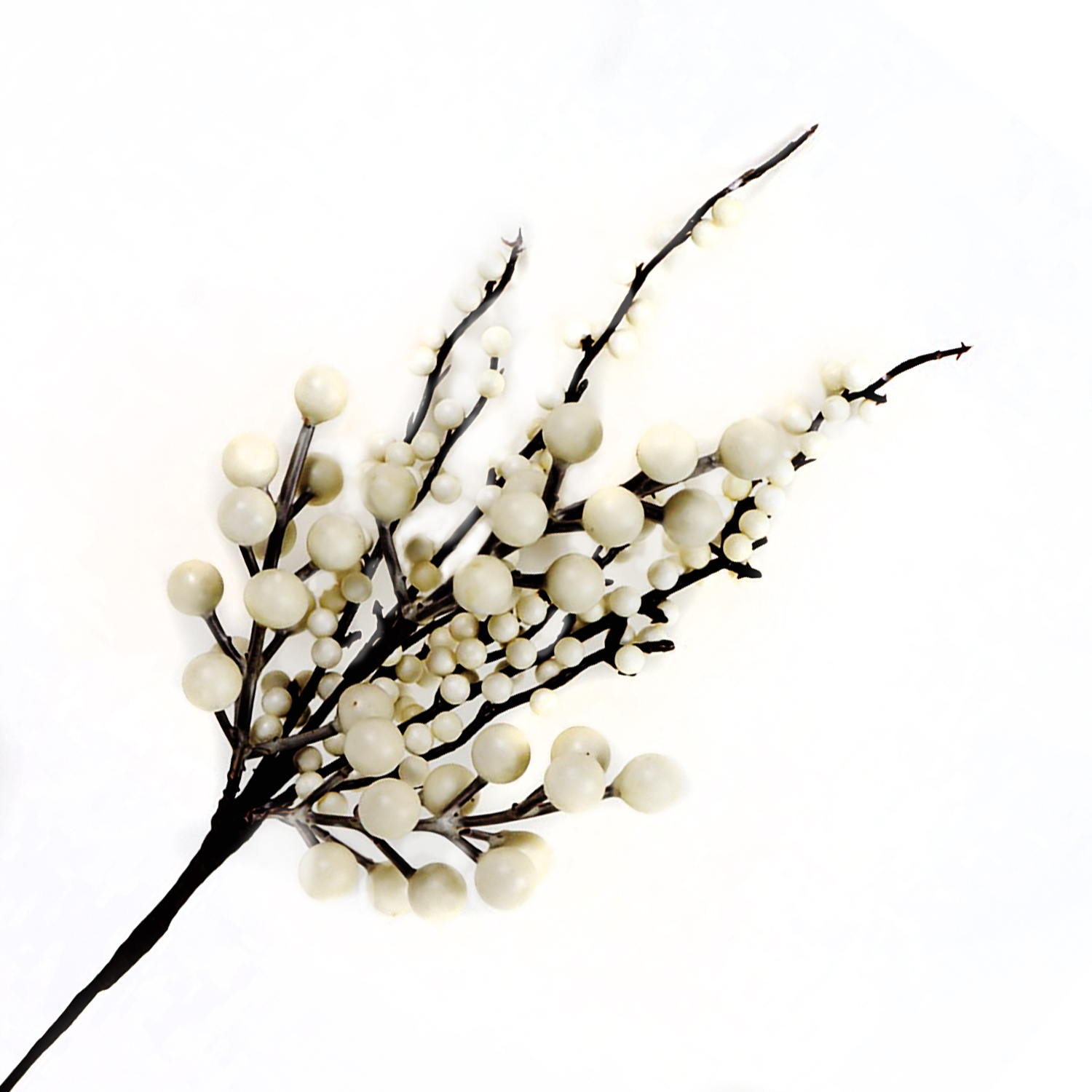 SPRAY BERRY 12" WHITE BERRIES Christmas Forever