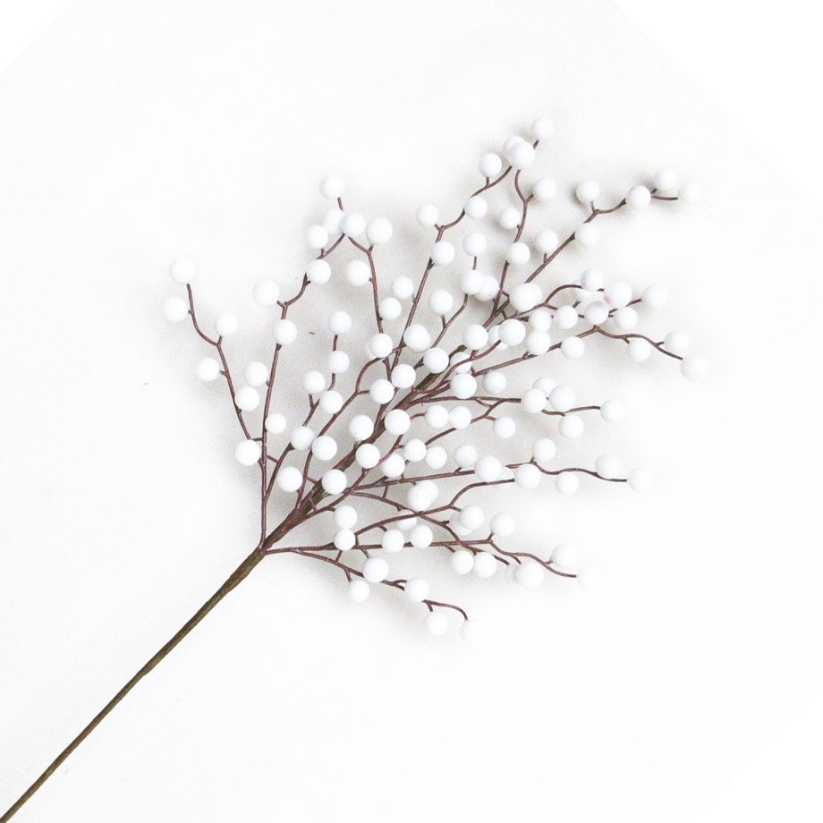 SPRAY BERRY 24" WHITE