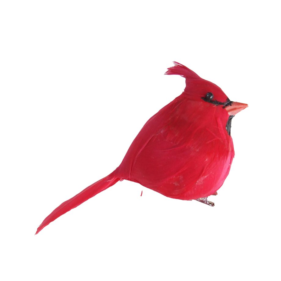 BIRD RED CARDINAL 3" W/ CLIP