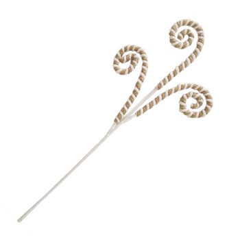 SPRAY CURLS 30" NATURAL/WHITE ROPE | FABRIC
