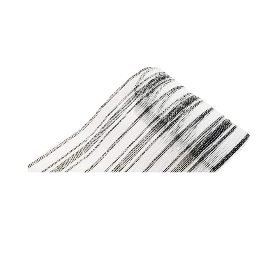 DECOR MESH 10.5"X10 YDS LN BLACK/WHITE