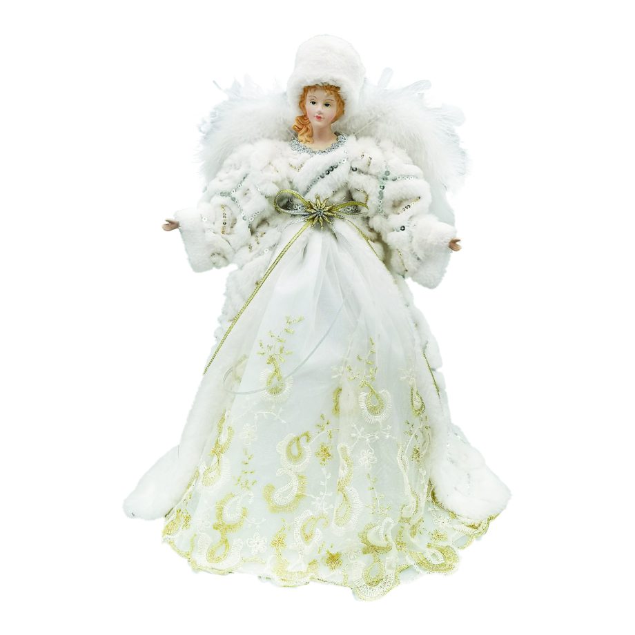 ANGEL TREE TOP 16" GOLD/ SILVER