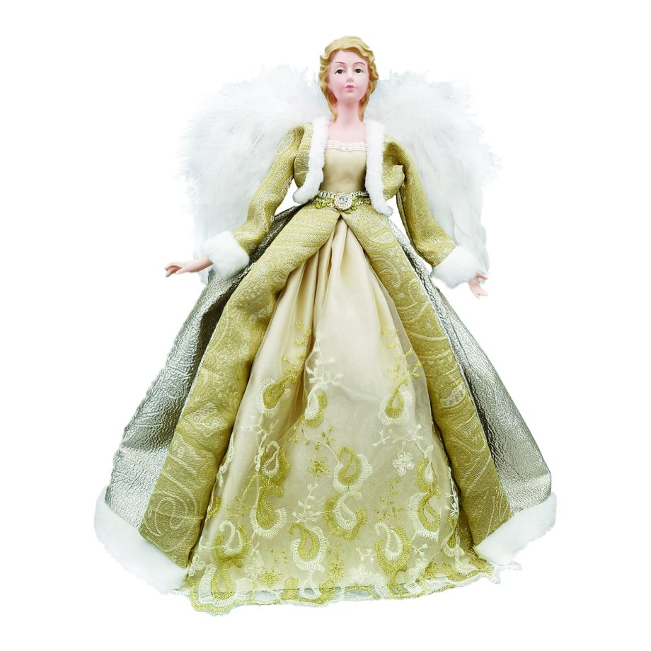ANGEL TREE TOP 16" GOLD/ SILVER