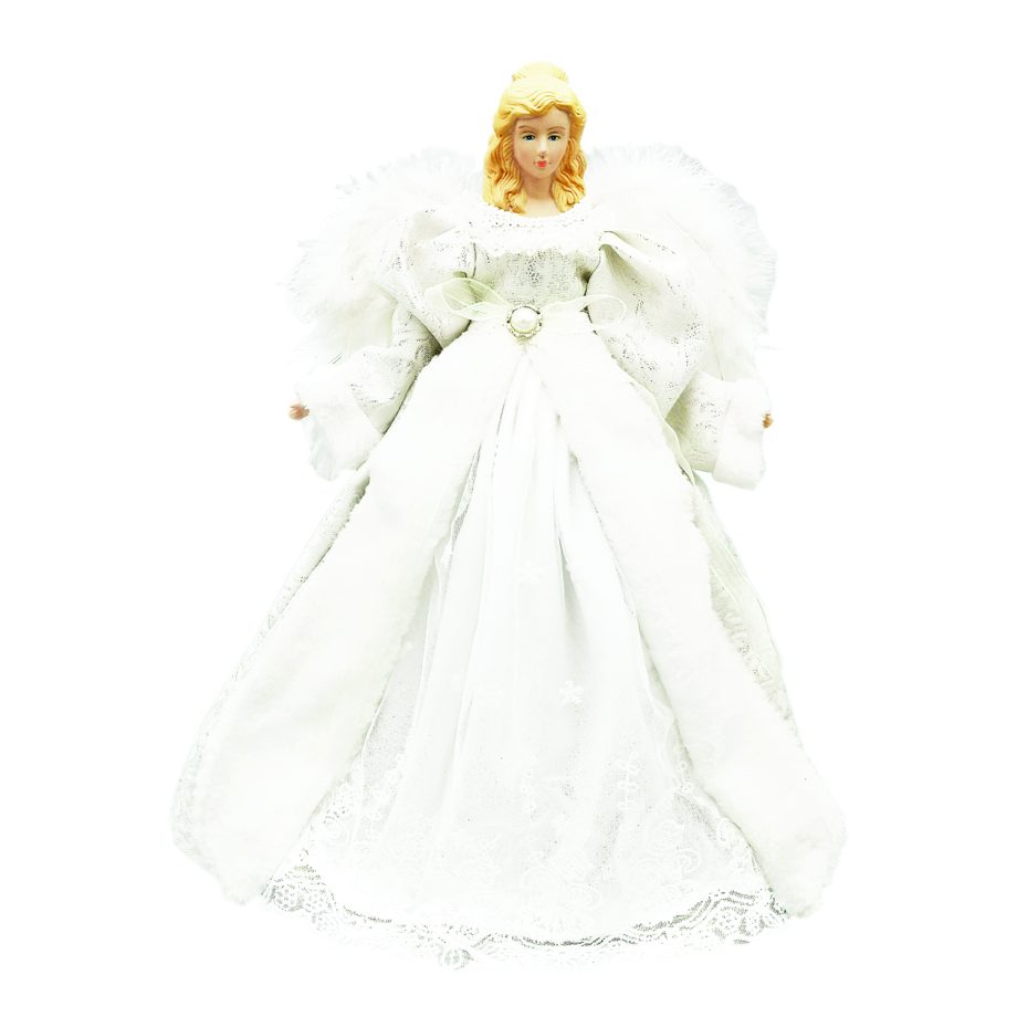 ANGEL TREE TOP 16" WHITE