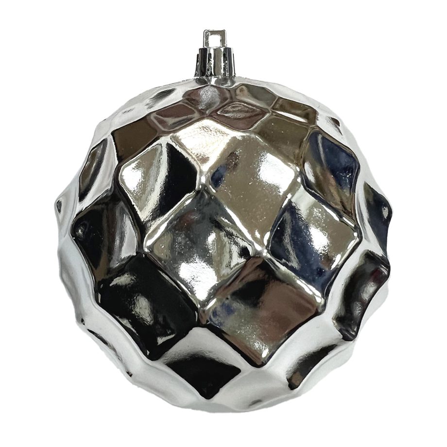 BALL DIAMOND IN. 100MM SHINY SILVER