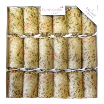 CHRISTMAS CRACKER PREMIUM 6PCX12"LEAF FOLIAGE W/ PICCADILLY GIFT INSIDE