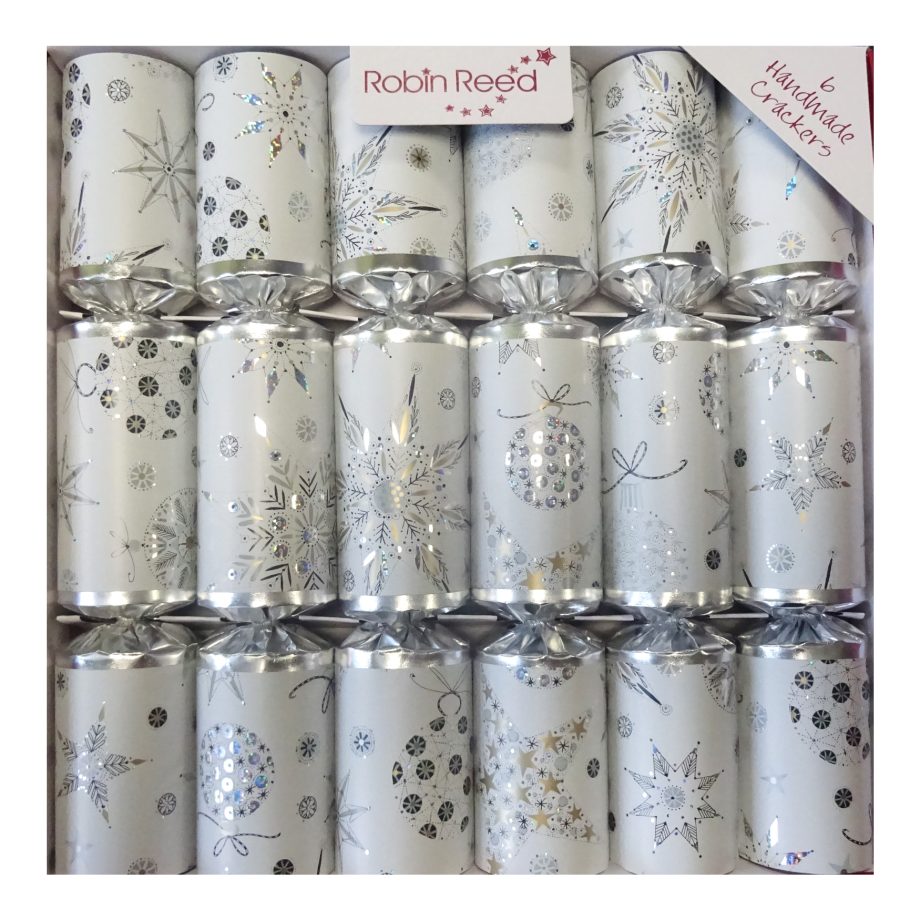 CHRISTMAS CRACKER PREMIUM 6PCX12" FLEUR DE LIS W/ PICCADILLY GIFT INSIDE