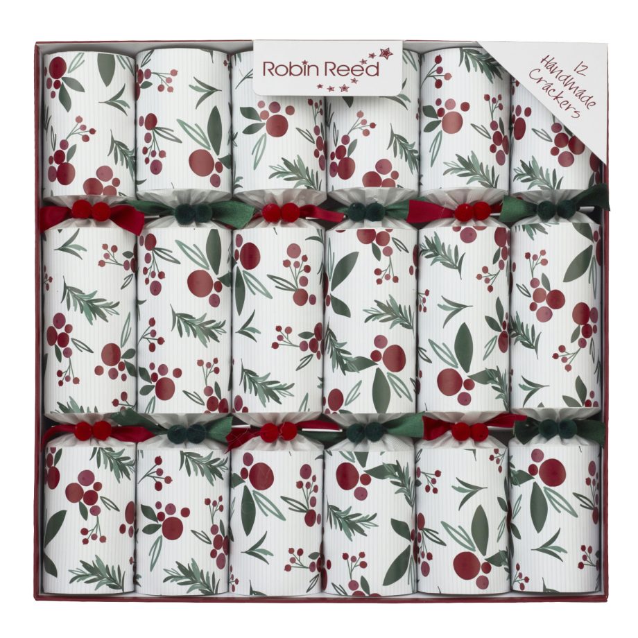 CHRISTMAS CRACKER PREMIUM 6PCX12" FRESH BERRY W/ PICCADILLY GIFT INSIDE