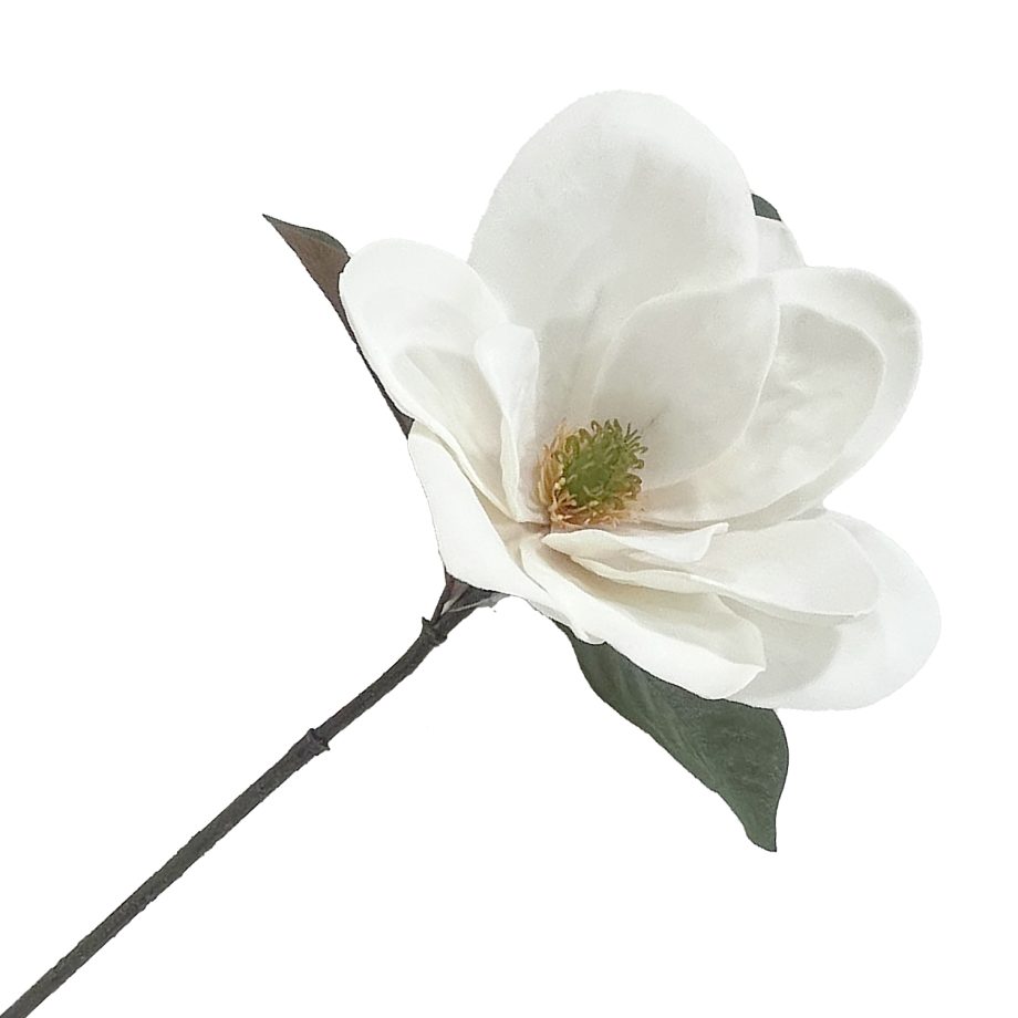 MAGNOLIA STEM WHITE 9" DLX VELVET HEAD W/ 30" STEM