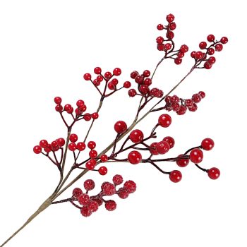 SPRAY BERRYS 24" RED MIXED BERRIES