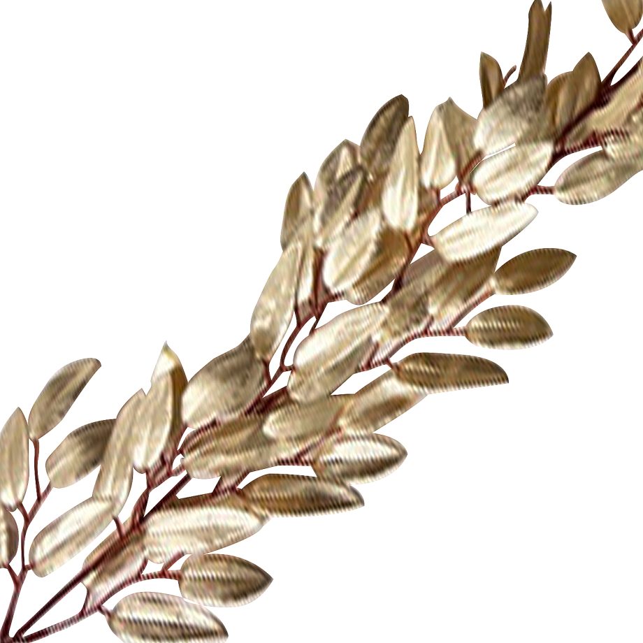 GARLAND LEAVES 63" SHINY GOLD FINISH