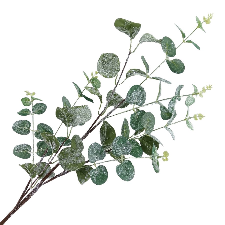 SPRAY LEAVES EUCALYPTUS 37.5" FROSTED