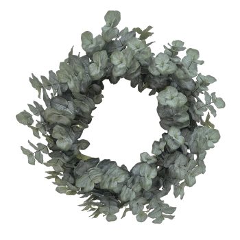 WREATH MIXED LEAVES 24" EUCALYPTUS