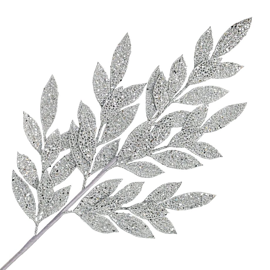 SPRAY TWIGS 32.5" SILVER GLITTER