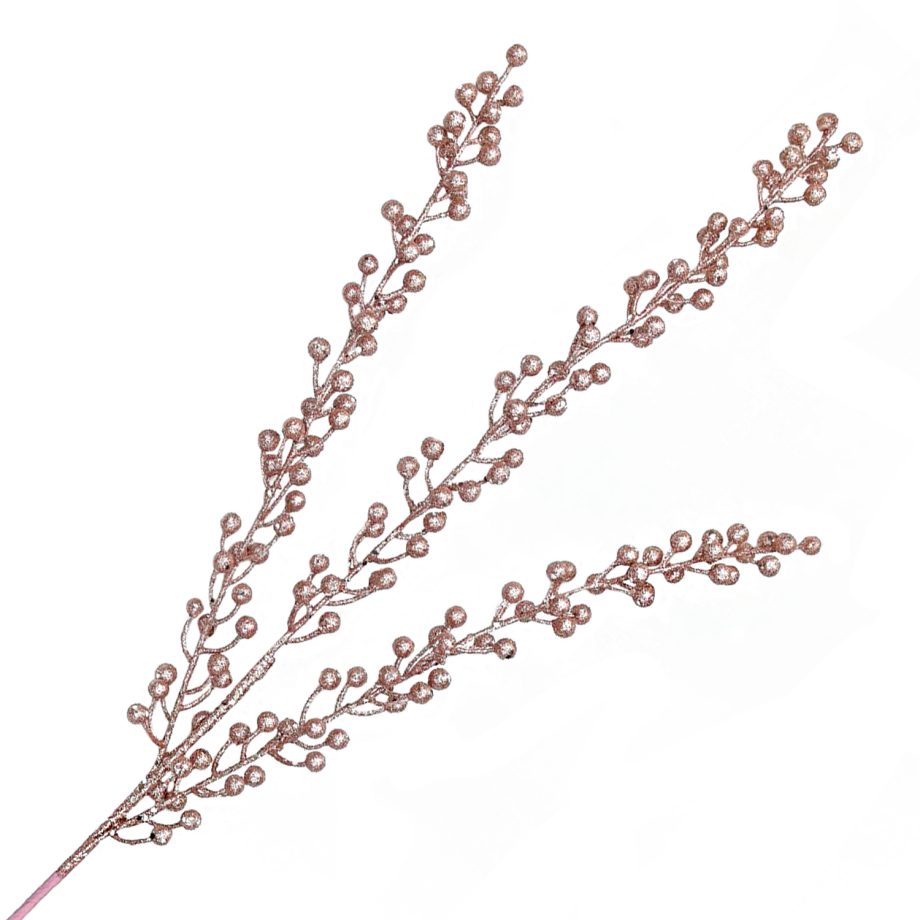 SPRAY GRASS 26" X 3 GOLD GLITTER