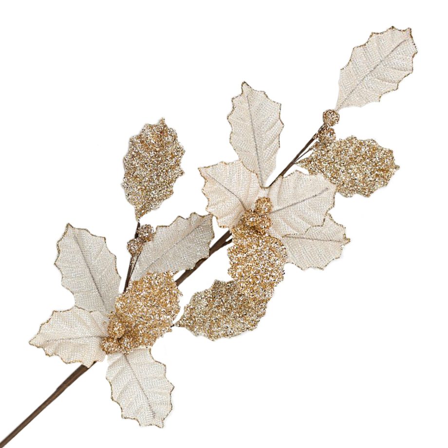 SPRAY GRASS 26" X 3 ROSE GOLD GLITTER