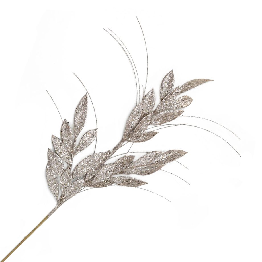 SPRAY GRASS 36" SILVER GLITTER