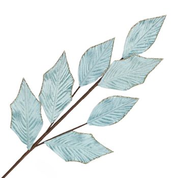 SPRAY FERN LEAVES 30" SLATE GREEN 30" GLITTER